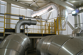 Steenwolfabriek Knauf te Servië